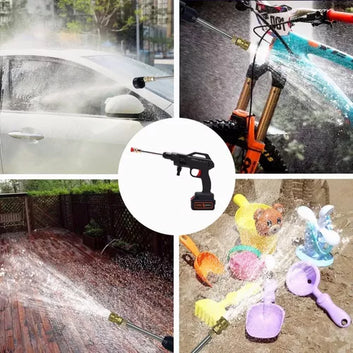 Aparat de spălat cu presiune fără fir de 48 W cu 2 baterii